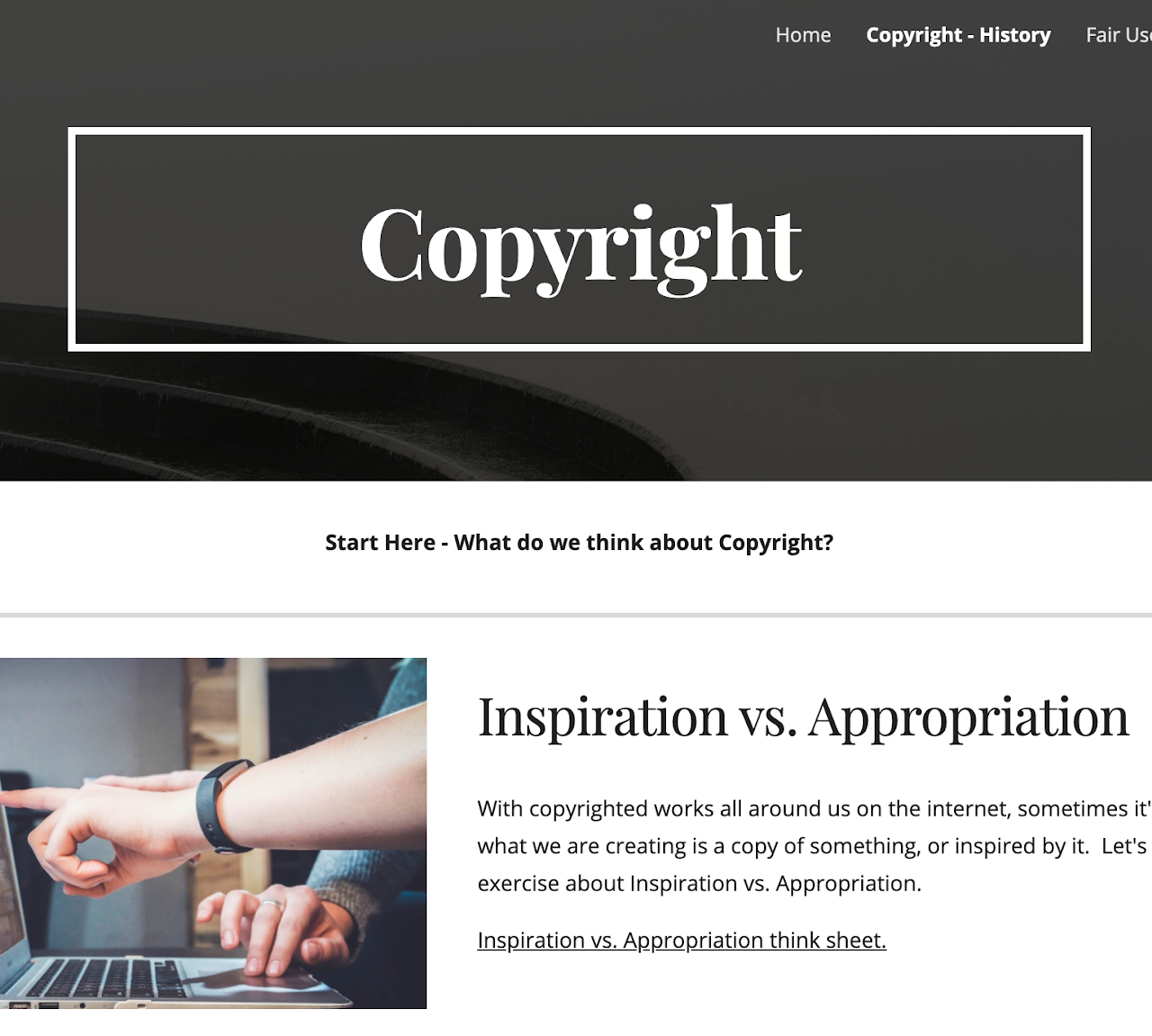 Copyright Website