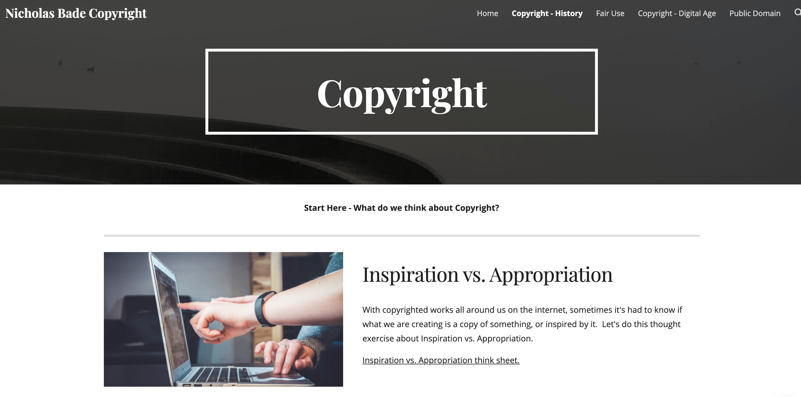 copyright website